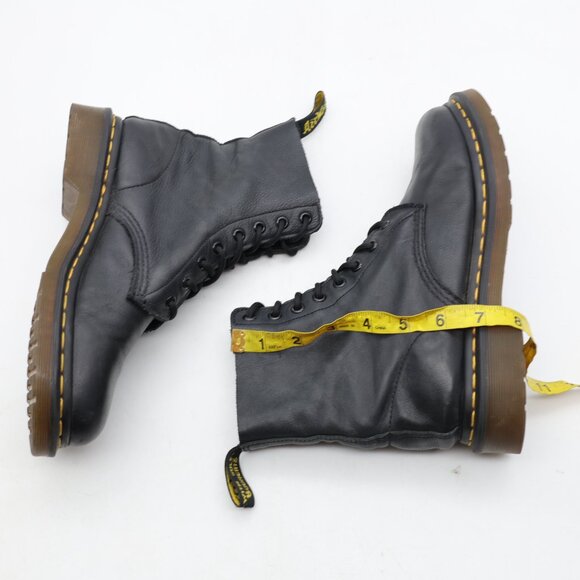 Doc Dr. Martens 1460 Pascal Women's Size 8 Boots Black Soft Leather - Picture 6 of 11